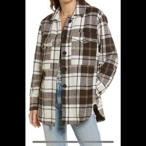 Treasure and Bond Plaid Shacket shirt jacket